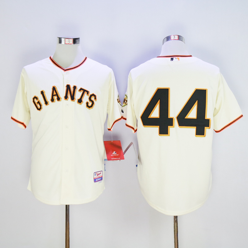 Men San Francisco Giants 44 Mccovey Cream Throwback MLB Jerseys